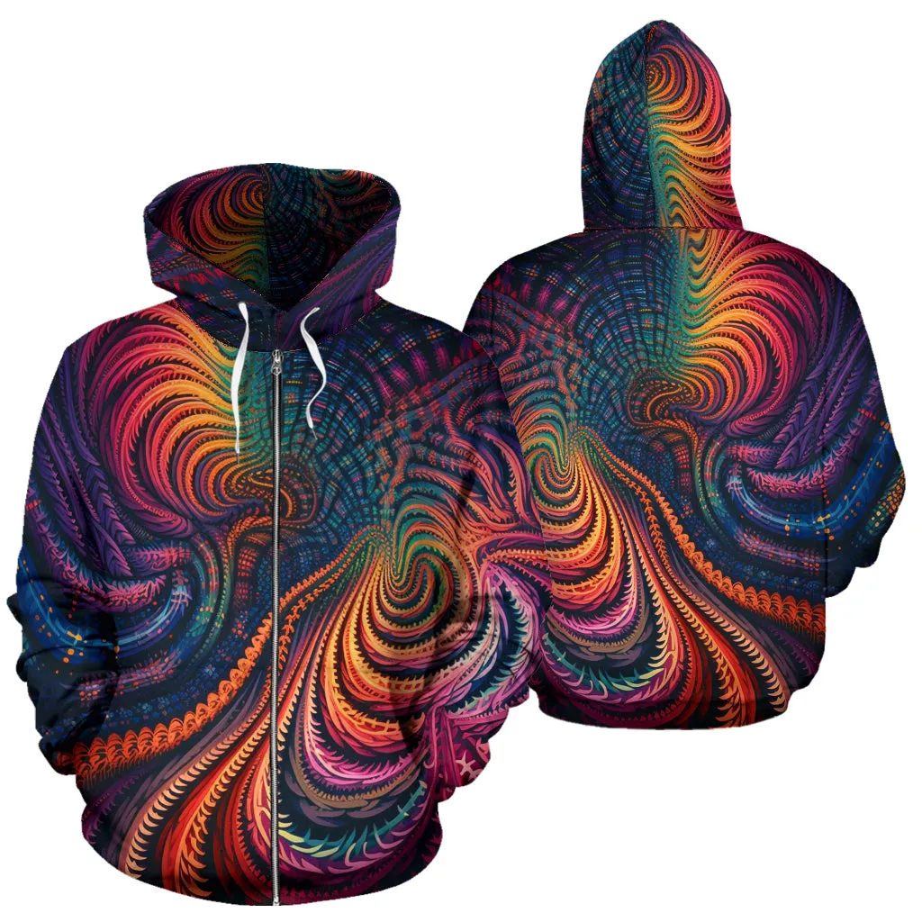 CYLONES ZIP UP HOOODIE | ACIDMATH AI