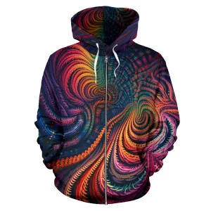 CYLONES ZIP UP HOOODIE | ACIDMATH AI