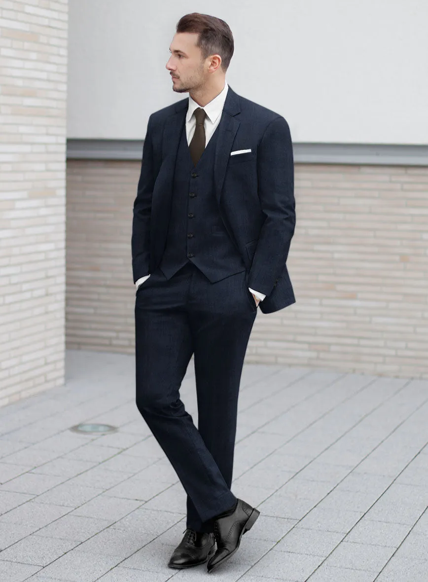 Fresco Island Blue Wool Suit