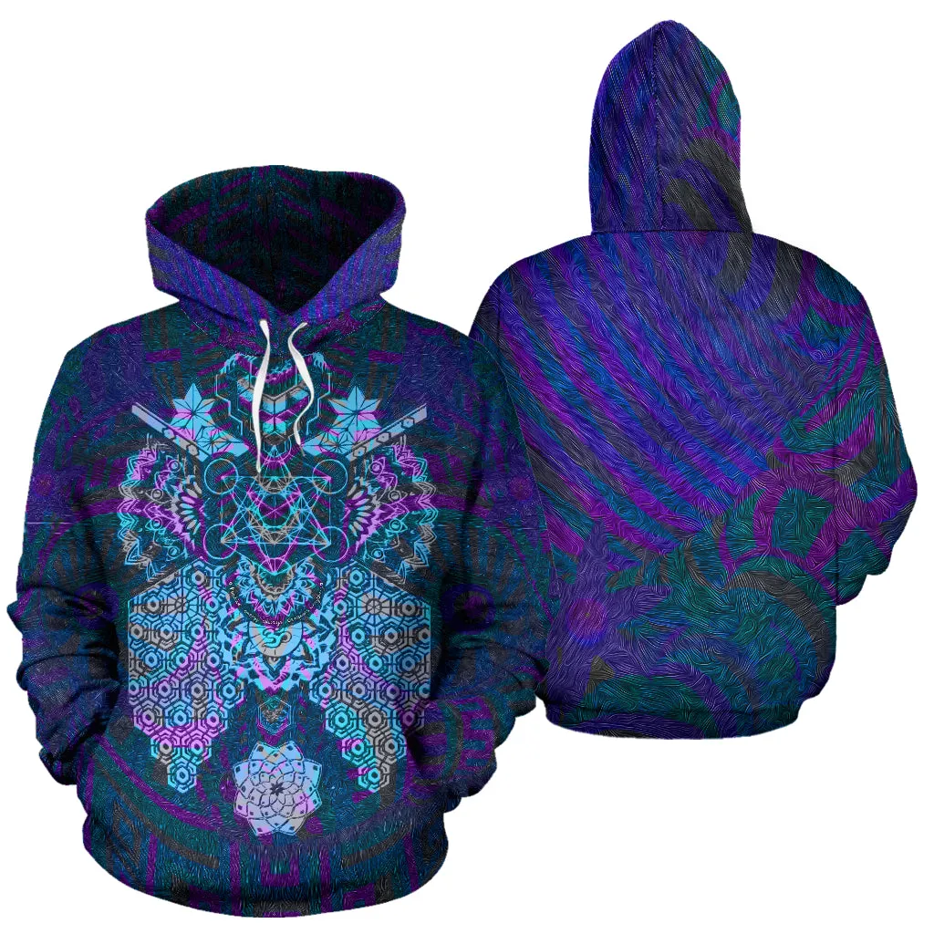 GEOMETRIC FRUITY BLUE HOODIE | MIL ET UNE