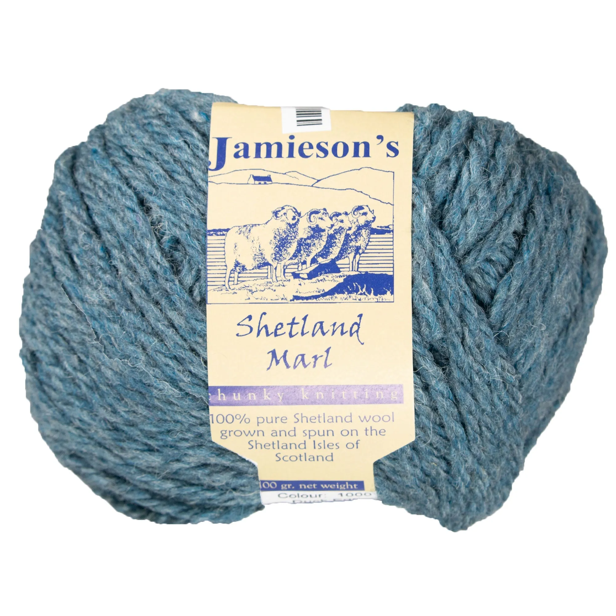 Jamieson's of Shetland Marl Chunky Yarn - 1000 Duck Egg
