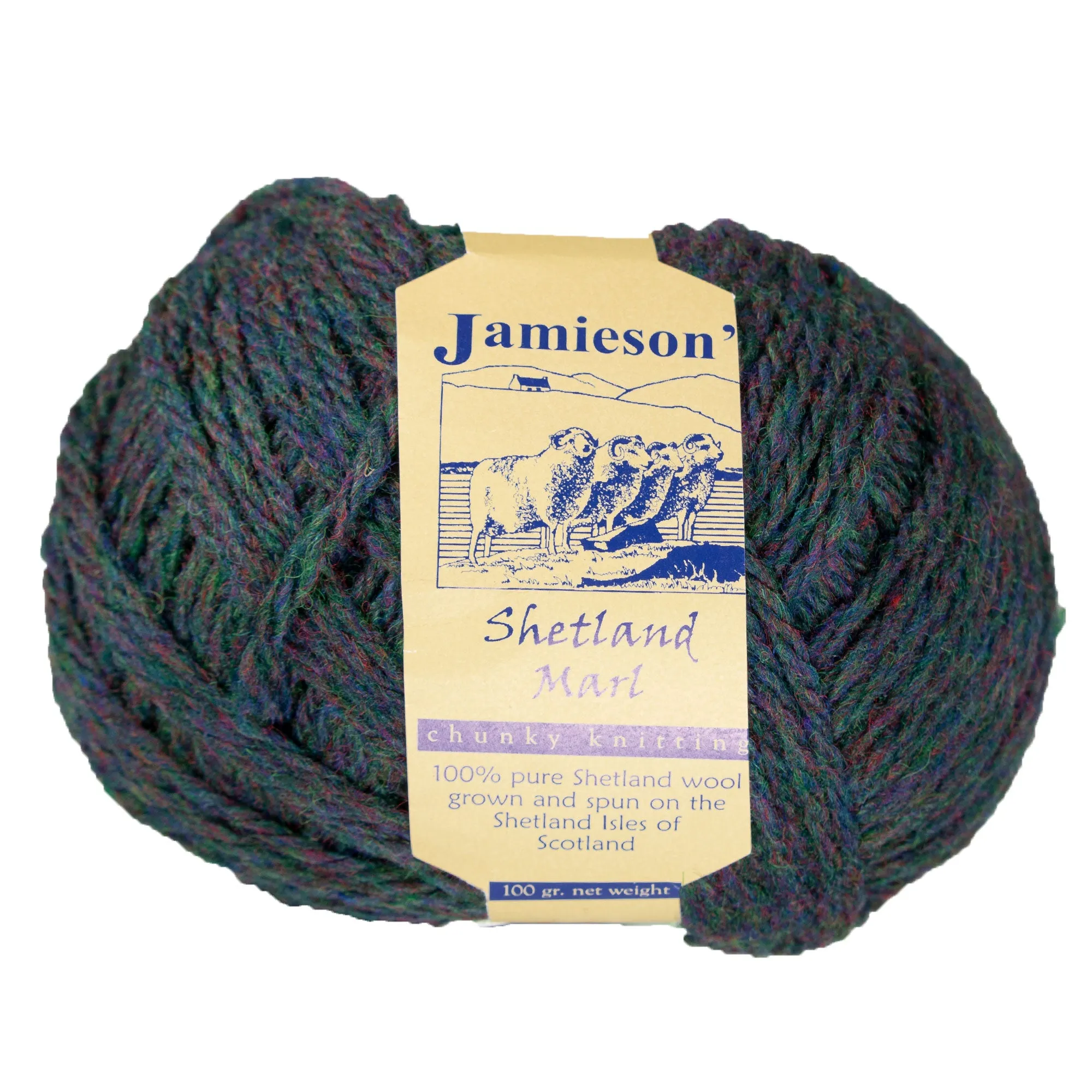 Jamieson's of Shetland Marl Chunky Yarn - 1060 Cedar