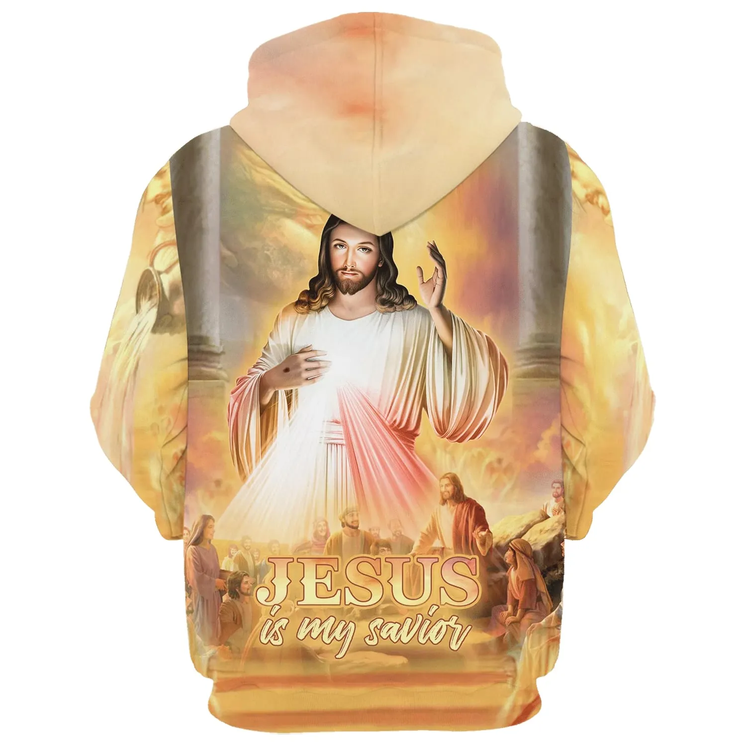 Jesus Is My Savior Hoodie Jesus With His Disciples 3d Hoodies Jesus Hoodie Men & Women Christian Hoodie 3D Printed Hoodie