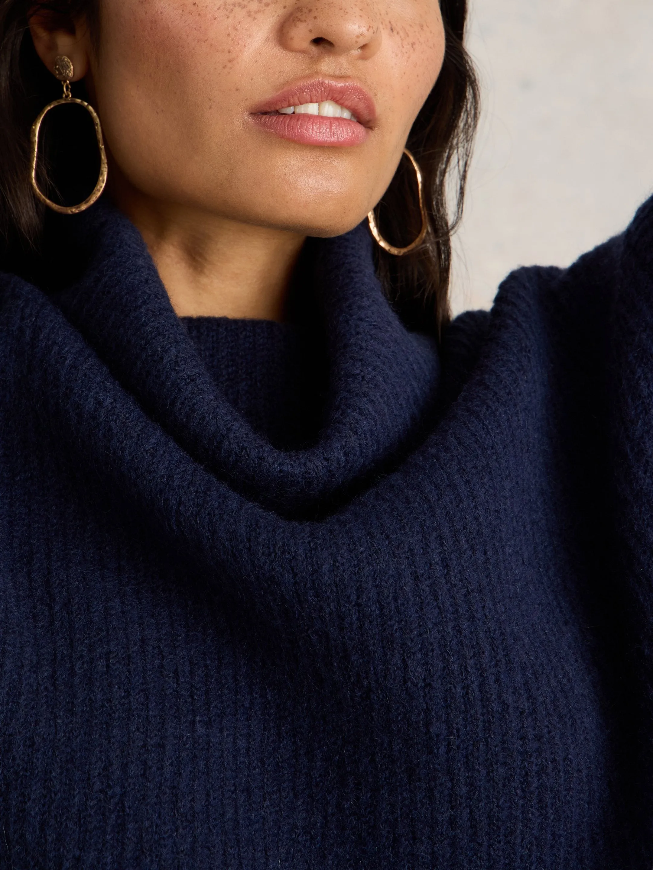 Lovely Rib Jumper - French Navy