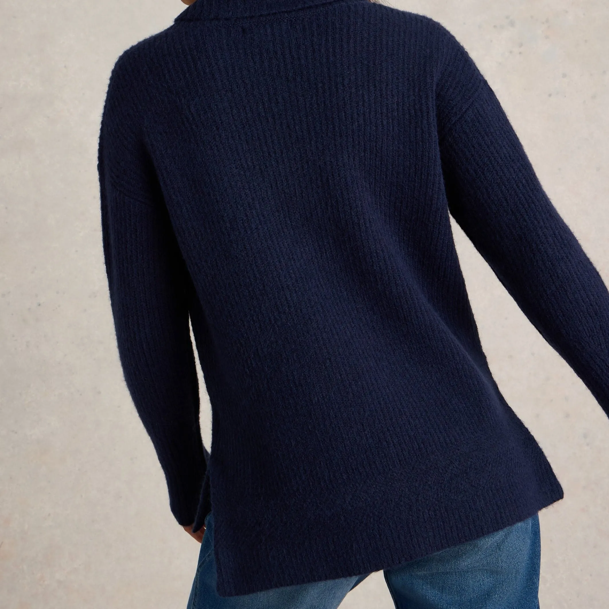 Lovely Rib Jumper - French Navy