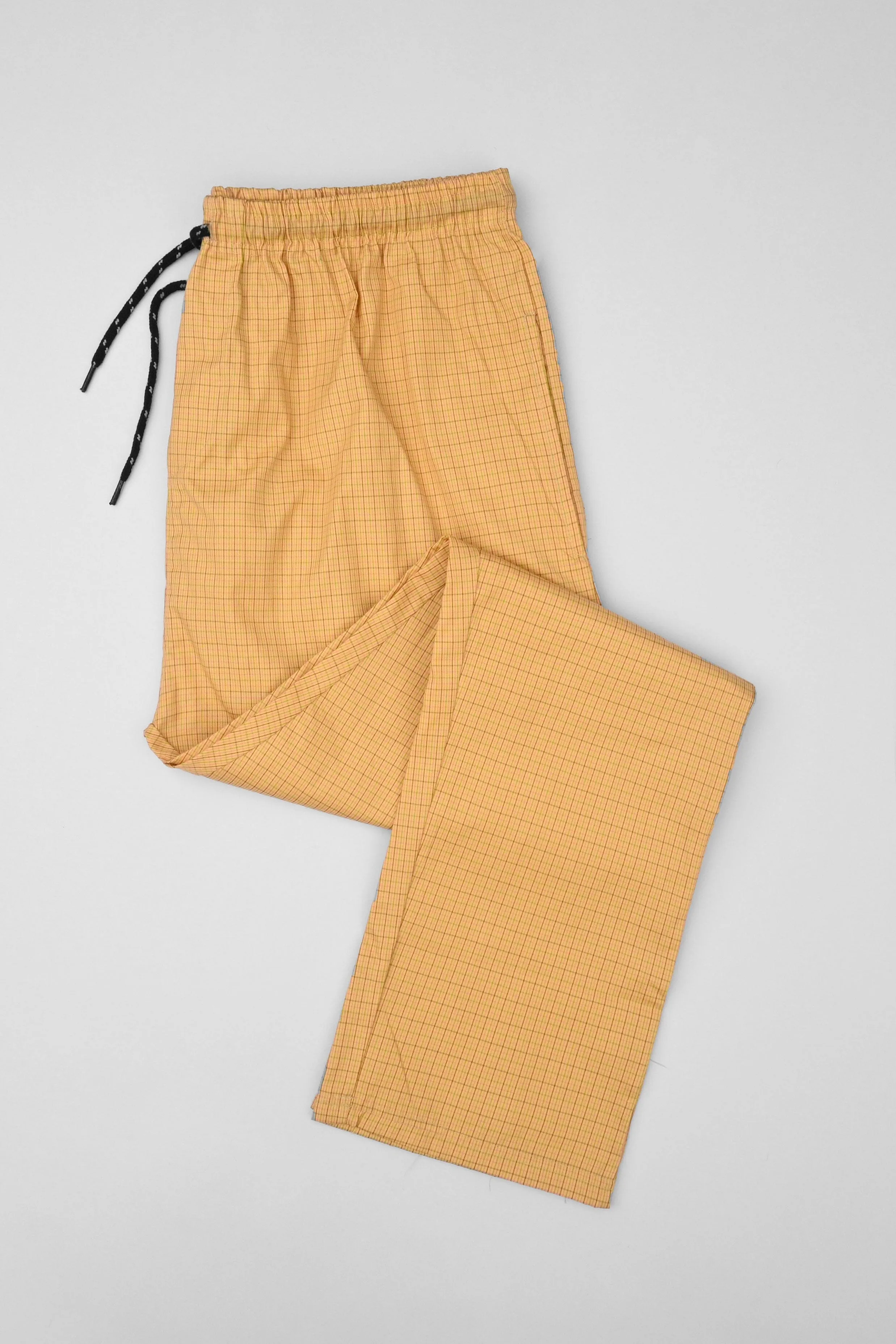 Max 21 Men's Check Pattern Loungewear Cotton Trousers