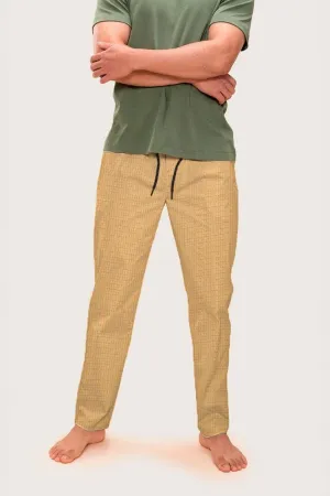 Max 21 Men's Check Pattern Loungewear Cotton Trousers