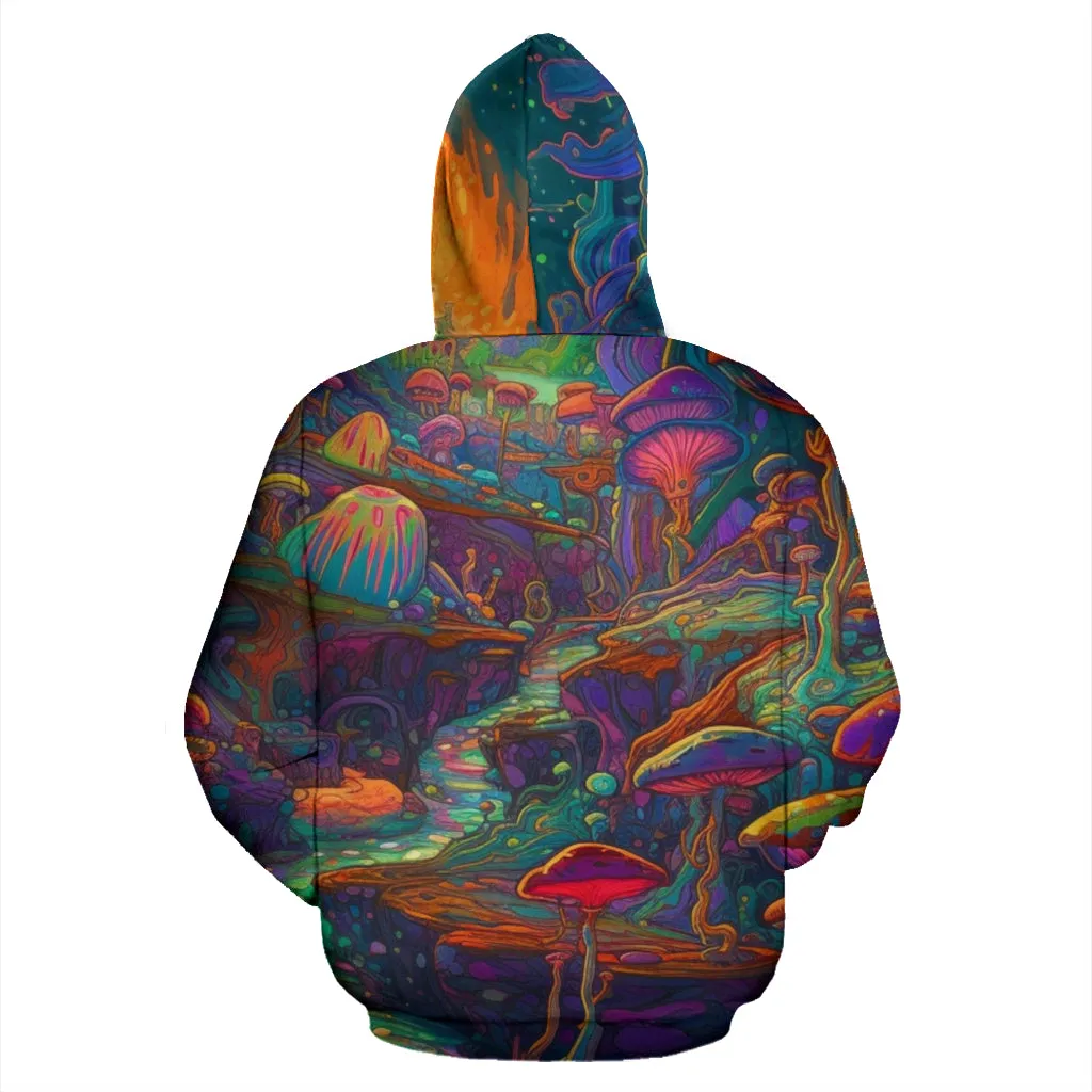 MUSHROOM FOREST HOODIE | ACIDMATH AI