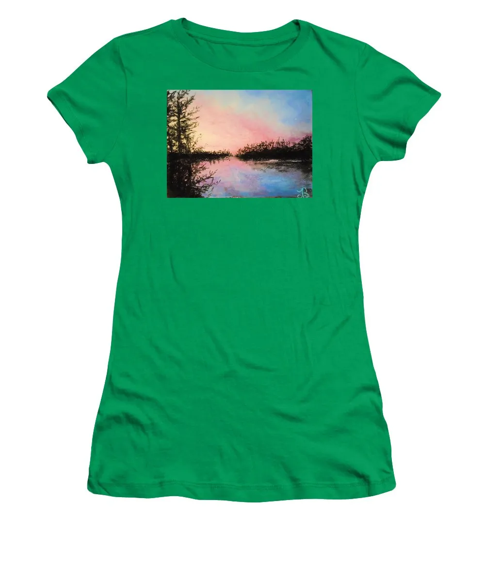 Night Streams in Sunset Dreams  - Women's T-Shirt