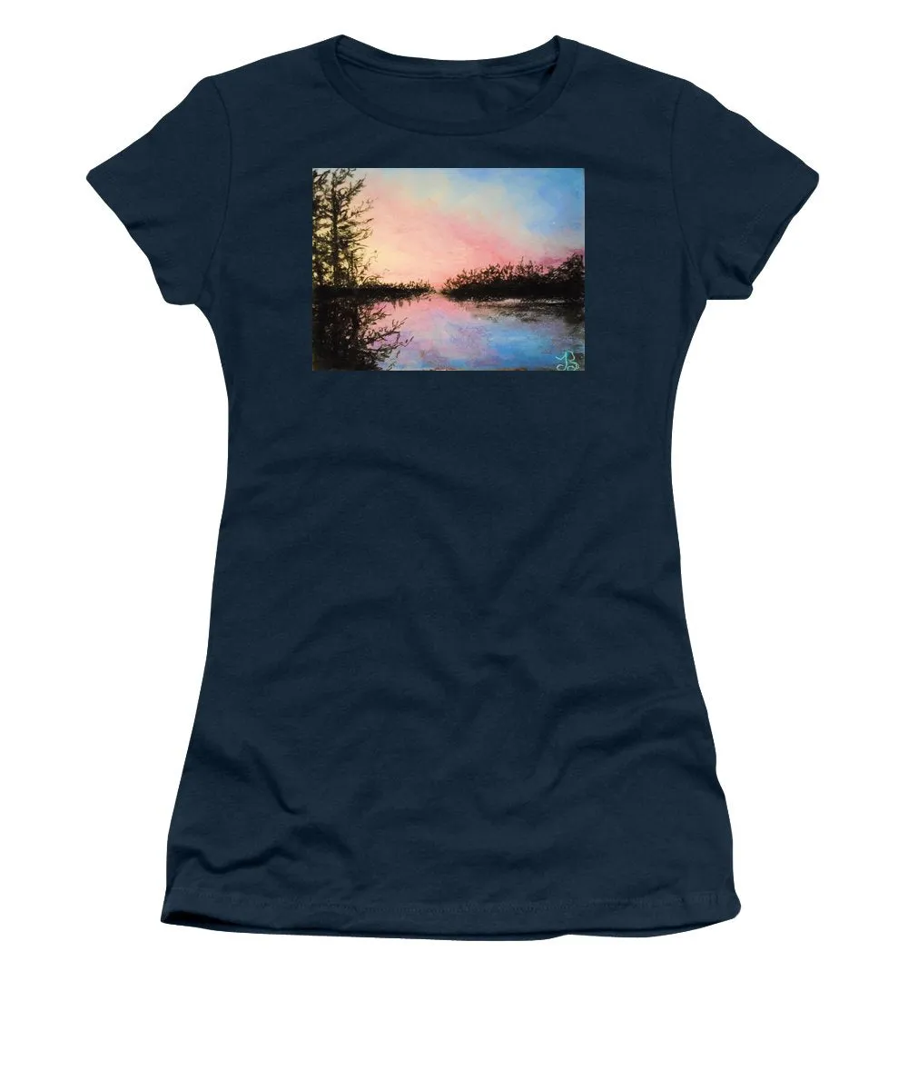 Night Streams in Sunset Dreams  - Women's T-Shirt