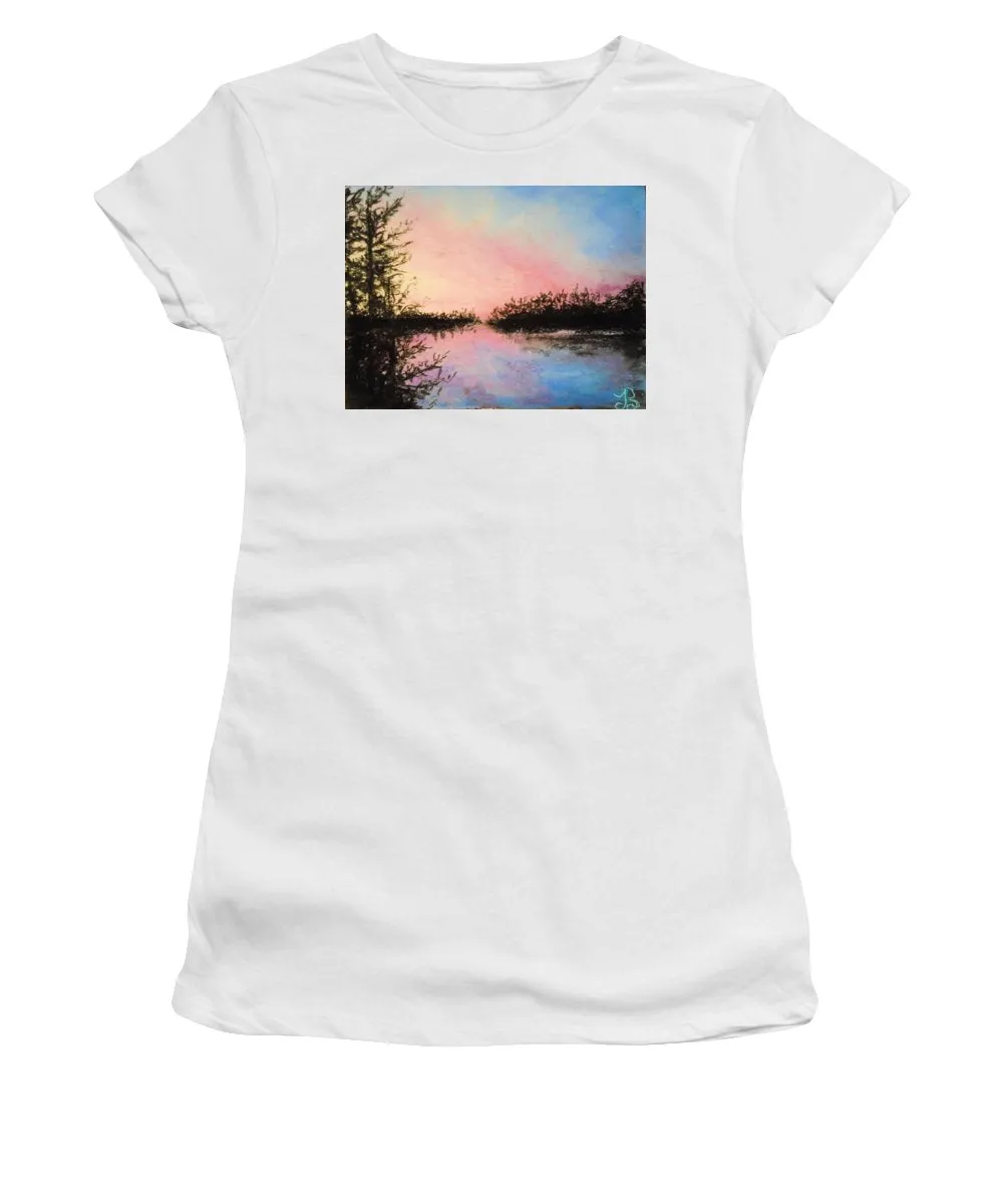 Night Streams in Sunset Dreams  - Women's T-Shirt