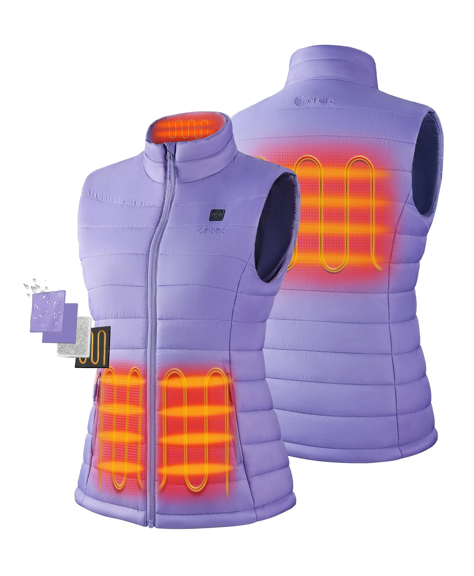 (Open-box) Women's Classic Heated Vest - New Colors (Battery Set Not Included)