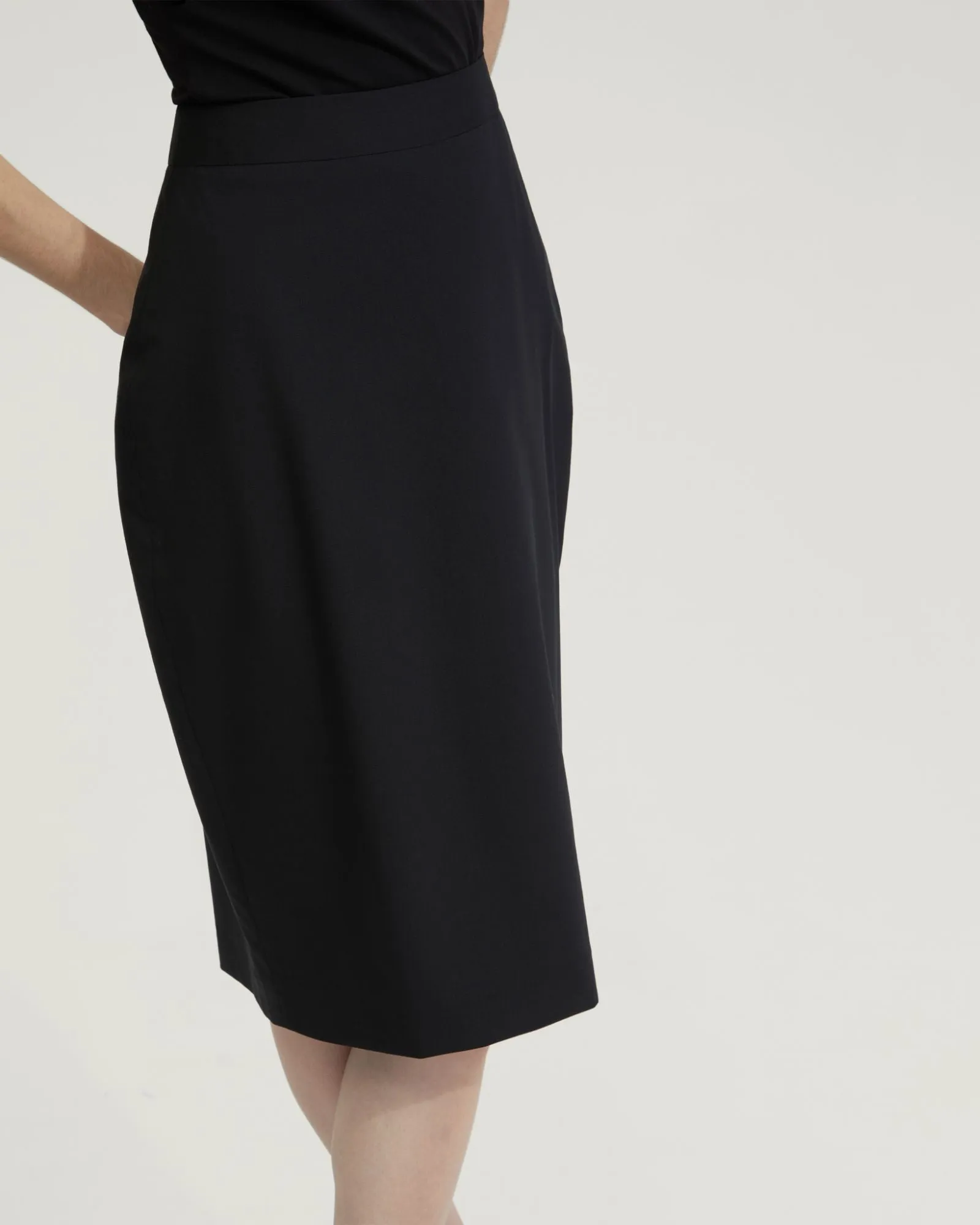 Peggy Wool Stretch Suit Skirt