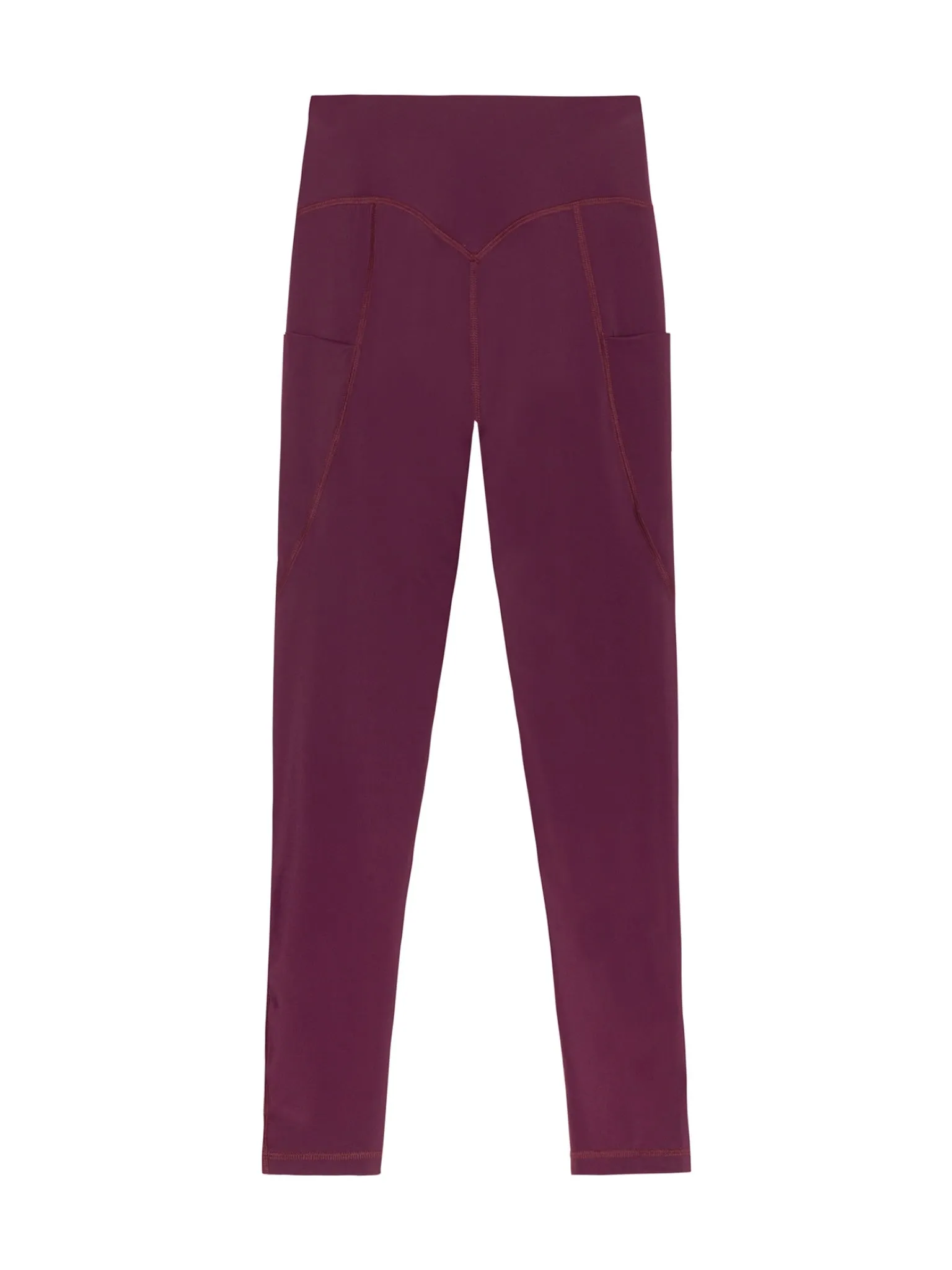 Power High-Waist Leggings Burgundy
