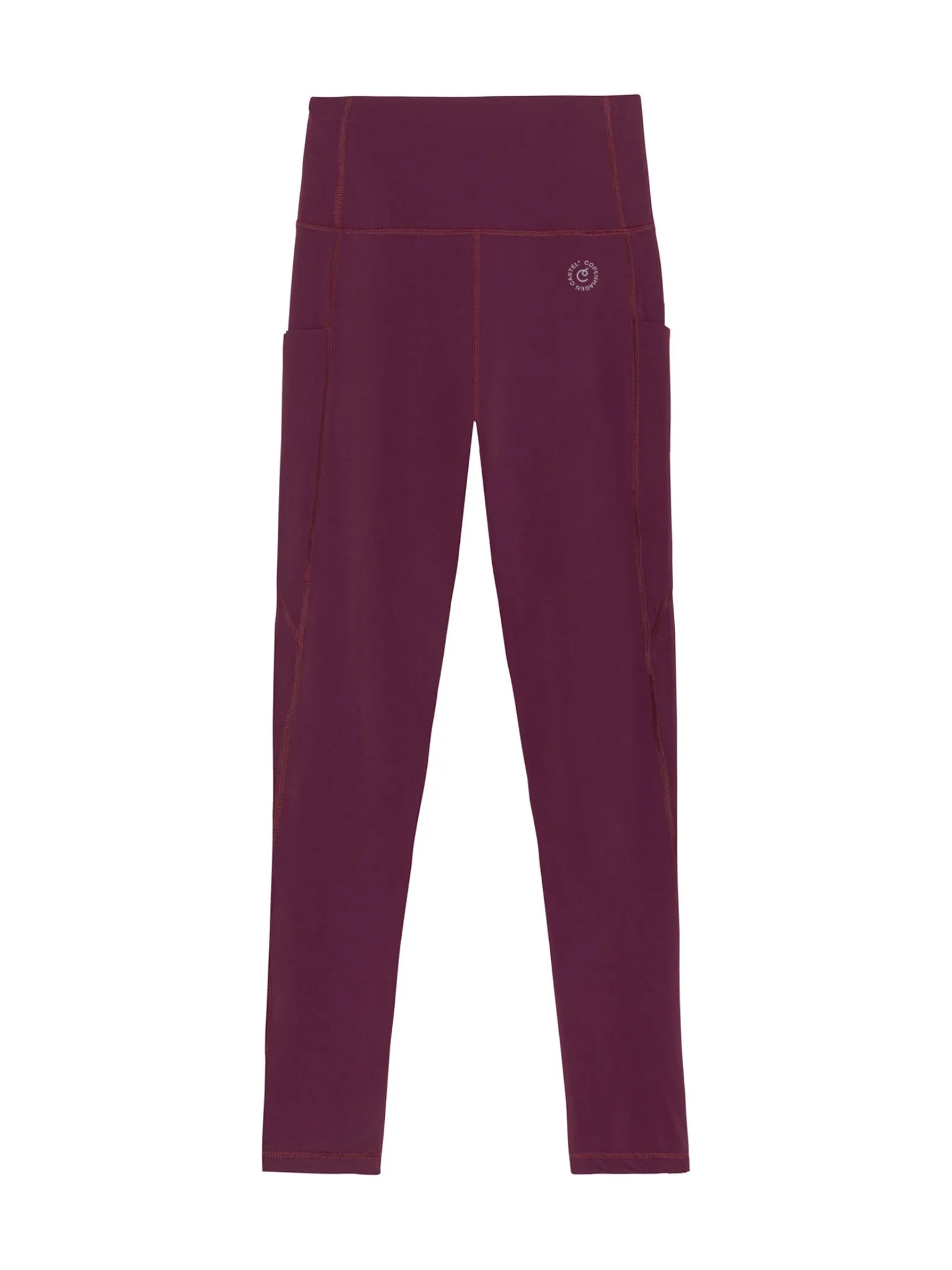 Power High-Waist Leggings Burgundy