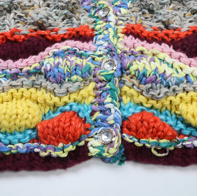 Pre Order:  Knitted V-Neck Loose Cardigan Sweater