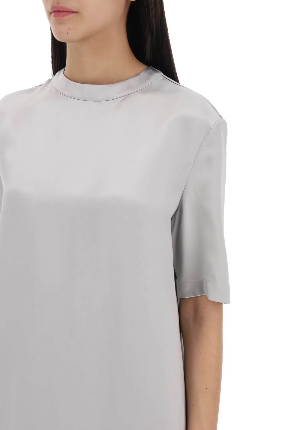 "silk maxi dress tuga TUGA SILVER GREY