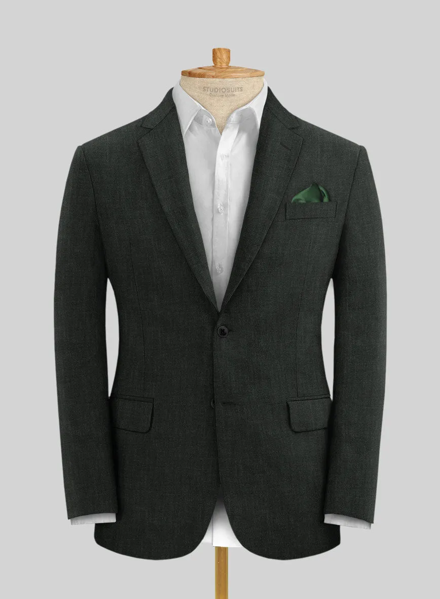Stylbiella Spring Dark Green Linen Jacket