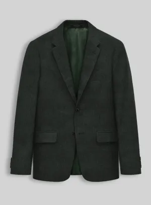Stylbiella Spring Dark Green Linen Jacket