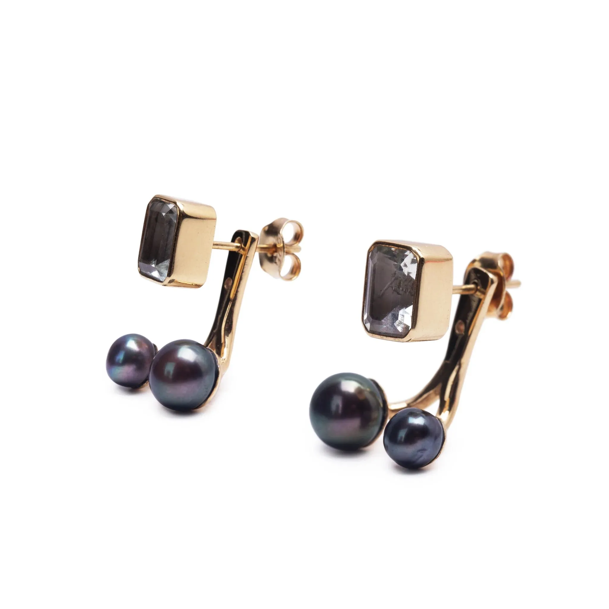 The MIRROR Ear Jackets Gold Plated