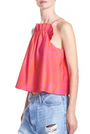 THE SUMMER RUFFLE TANK-SHELL