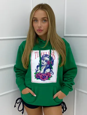 Timeless Print Hoodie - Green