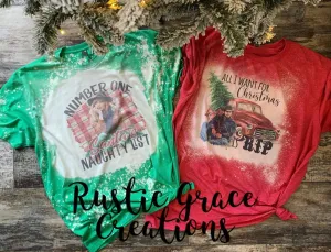 Yellowstone Christmas tee’s | RIP | Bleached Tee | |Unisex