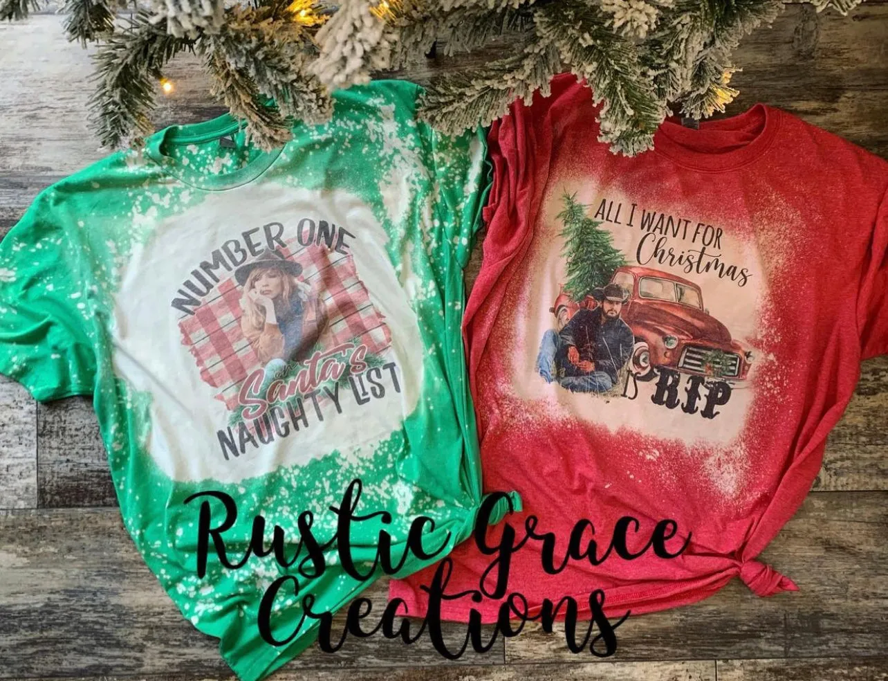 Yellowstone Christmas tee’s | RIP | Bleached Tee | |Unisex